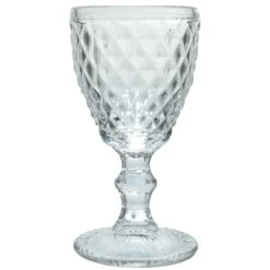 Sibo Homeconcept Verre à Pied En Verre Pressé Bleu 34 Cl - Lot De 6 -Boutique Cristal d'Arques verre a pied en verre presse 34 cl lot de 6 diamond