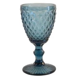 Sibo Homeconcept Verre à Pied En Verre Pressé 34 Cl - Lot De 6 -Boutique Cristal d'Arques verre a pied en verre presse bleu 34 cl lot de 6 diamond 1