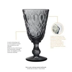 La Rochère Verre à Pied Mécanique En Verre Anthracite - Lot De 6 9 La Rochère Verre à Pied Mécanique En Verre Anthracite - Lot De 6 -Boutique Cristal d'Arques verre a pied mecanique en verre anthracite lot de 6 3