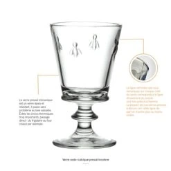 La Rochère Verre à Pied Mécanique En Verre Transparent - Lot De 6 -Boutique Cristal d'Arques verre a pied mecanique en verre transparent lot de 6 48