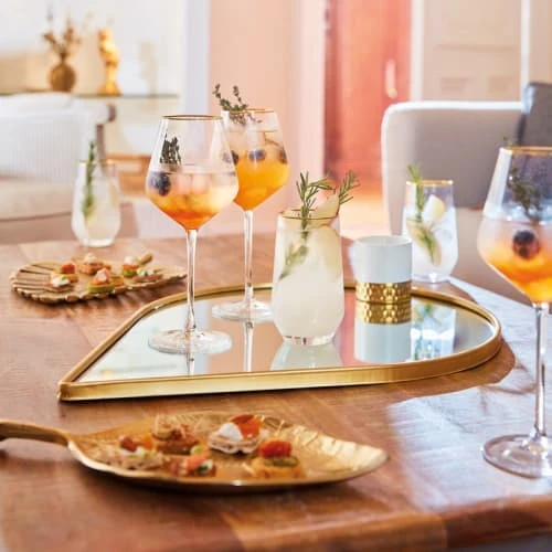 Cristal D'Arques Verre à Pied Universal Bord Or 38cl - Lot De 4 4 Cristal D'Arques Verre à Pied Universal Bord Or 38cl - Lot De 4 – Image 2