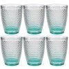 Wadiga Verres à Eau Fond Turquoise 30cl - Lot De 6 -Boutique Cristal d'Arques verres a eau fond turquoise 30cl lot de 6