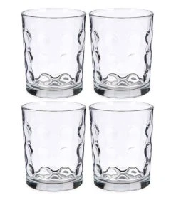 Wadiga Verres Cercles 40cl - Lot De 4
